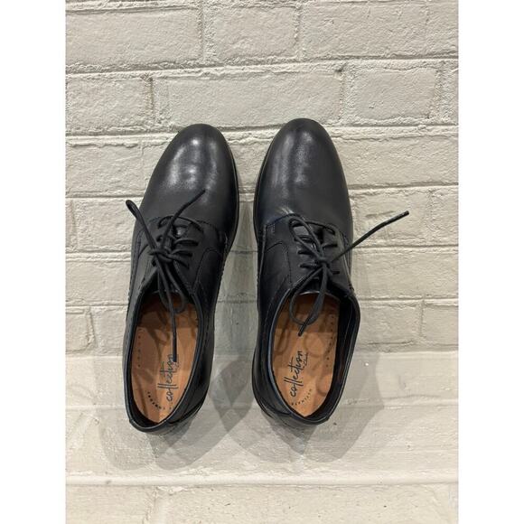 Clarks Men\'s Raharto Plain Oxford Shoes Black Leather NWOT 11.5 main image 9